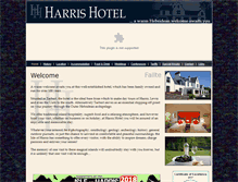 Tablet Screenshot of harrishotel.com